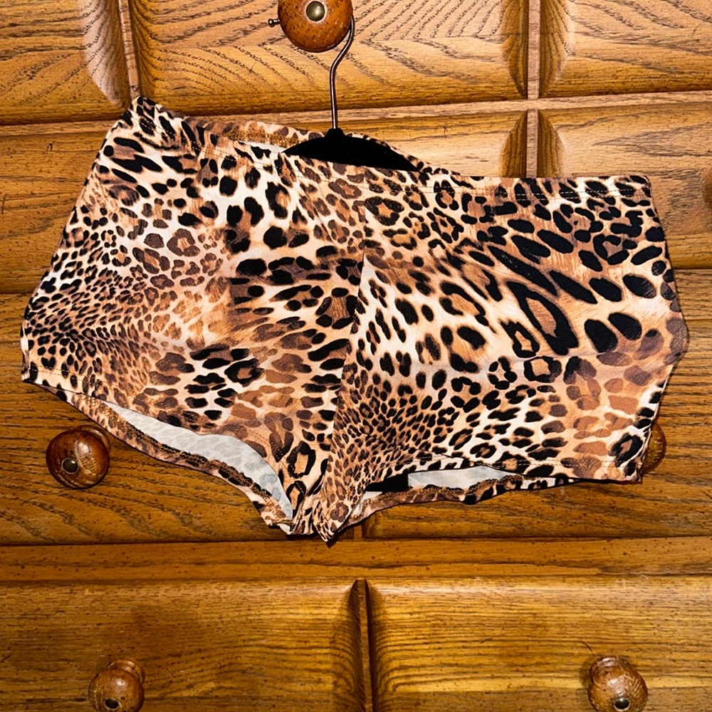 Leopard Micro Booty Shorts